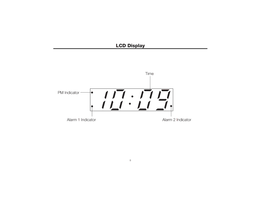 Timex T237 manual LCD Display 