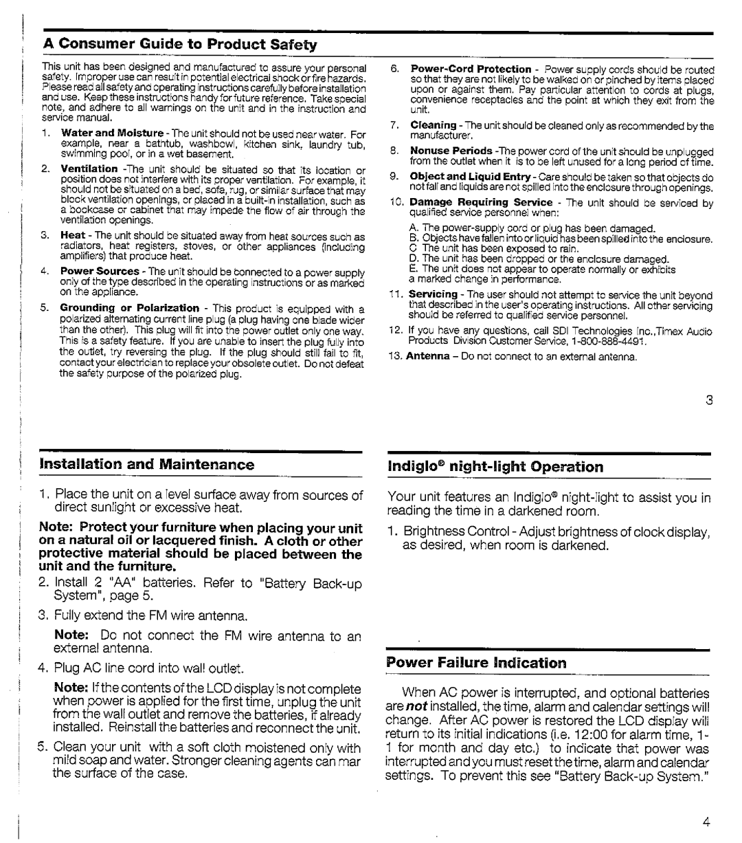 Timex T433 manual 