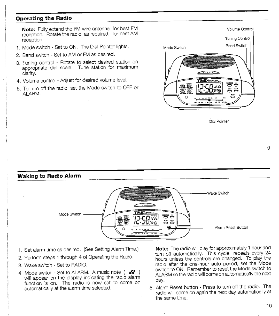Timex T433 manual 