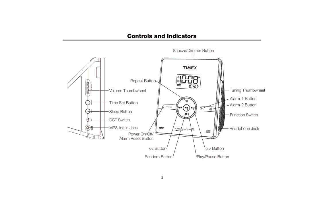 Timex T612S manual Controls and Indicators 