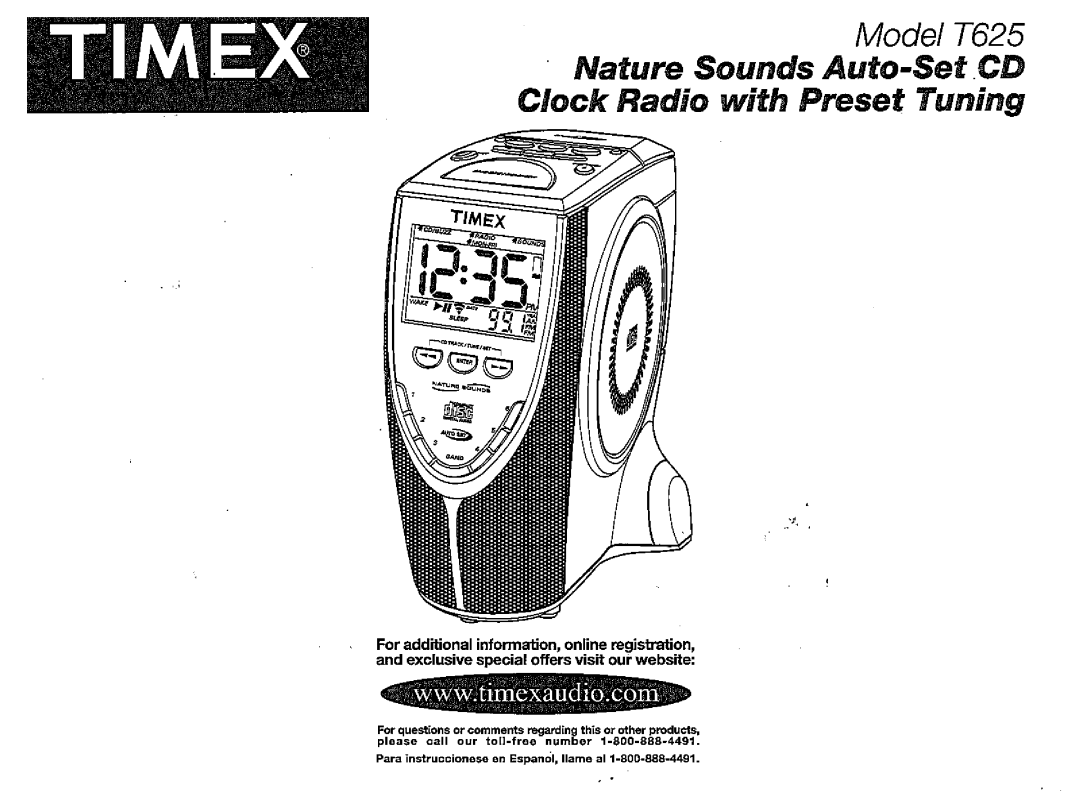 Timex T625B manual 
