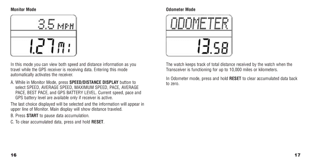 Timex W132, 568-095003 manual Monitor Mode 