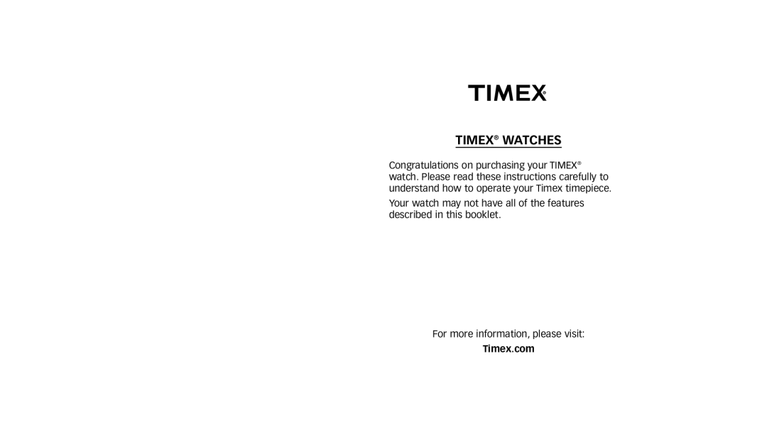 Timex 222-0950012, W223 NA manual Timex Watches 