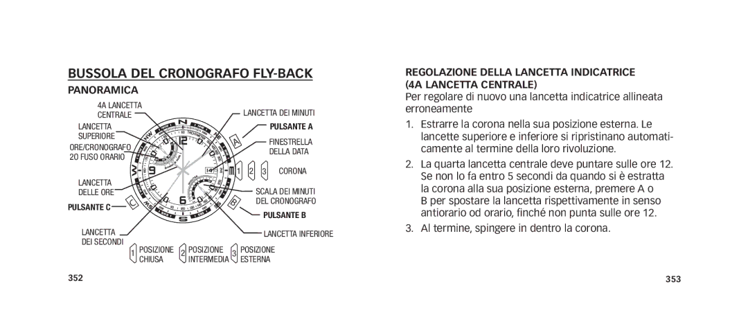 Timex W273 EU1 355-095013 manual Al termine, spingere in dentro la corona 