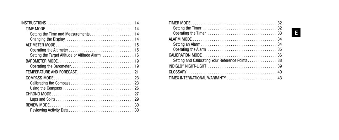 Timex W253, WS4, 810-095009-NA user manual Setting the Timer Operating the Timer 