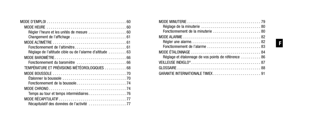 Timex WS4 user manual Régler une alarme 