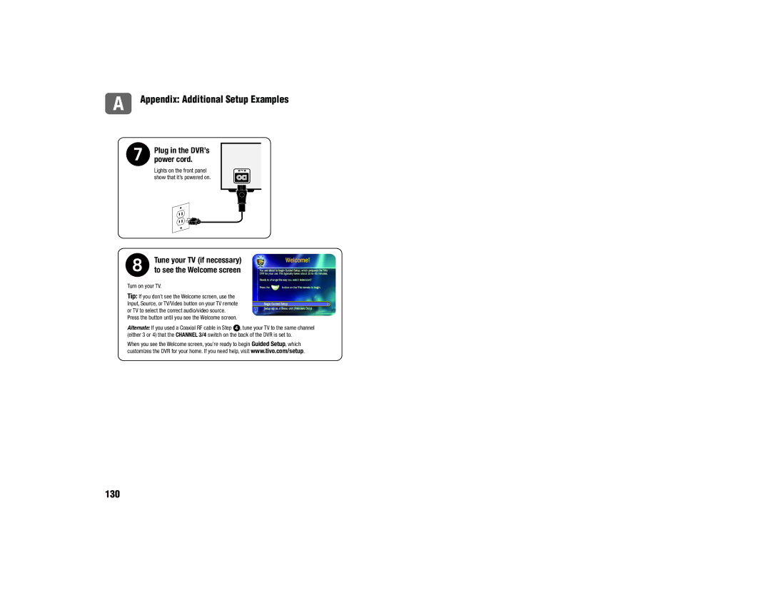 TiVo 2TM DT appendix 130 