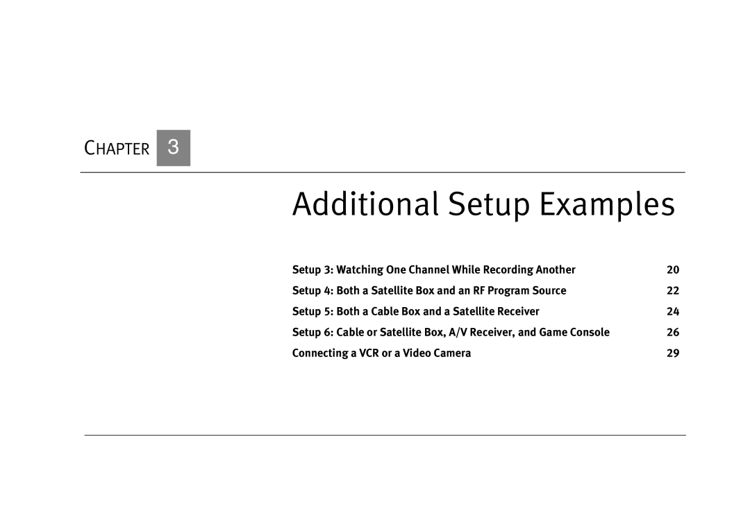 TiVo series 2 operating instructions Additional Setup Examples, Connecting a VCR or a Video Camera 