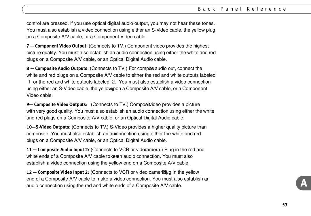 TiVo series 2 operating instructions C k P a n e l R e f e r e n c e 