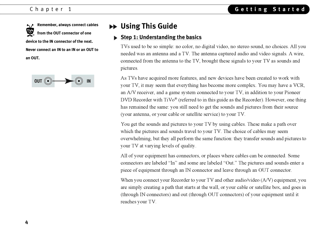 TiVo series 2 operating instructions Using This Guide, Understanding the basics 