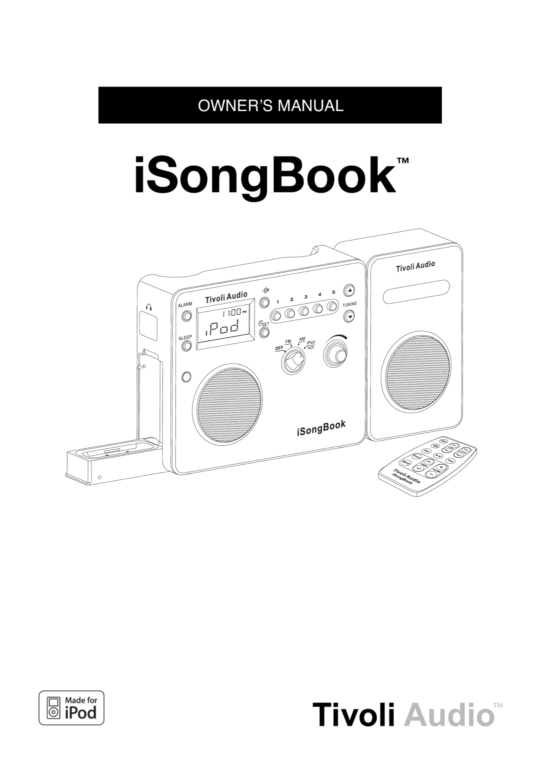 Tivoli Audio ISONGBOOK owner manual ISongBook 