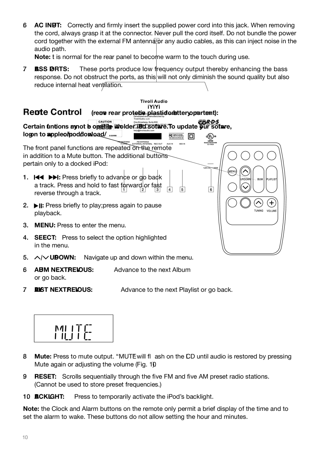 Tivoli Audio IYIYI owner manual 