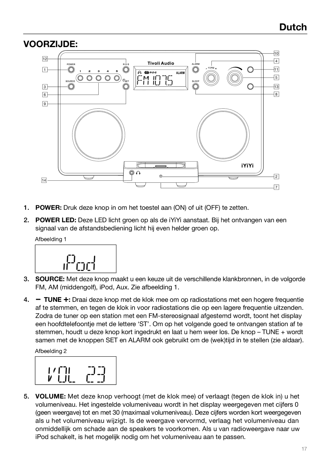 Tivoli Audio Sound System owner manual Voorzijde 