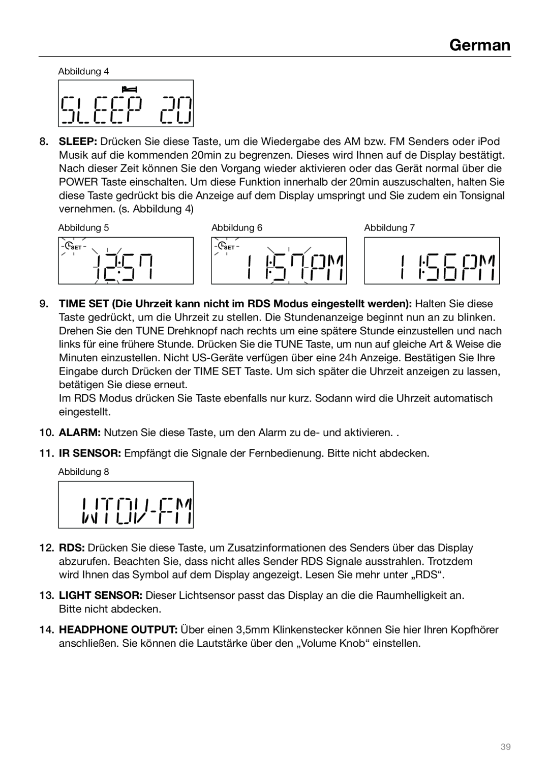 Tivoli Audio Sound System owner manual German 