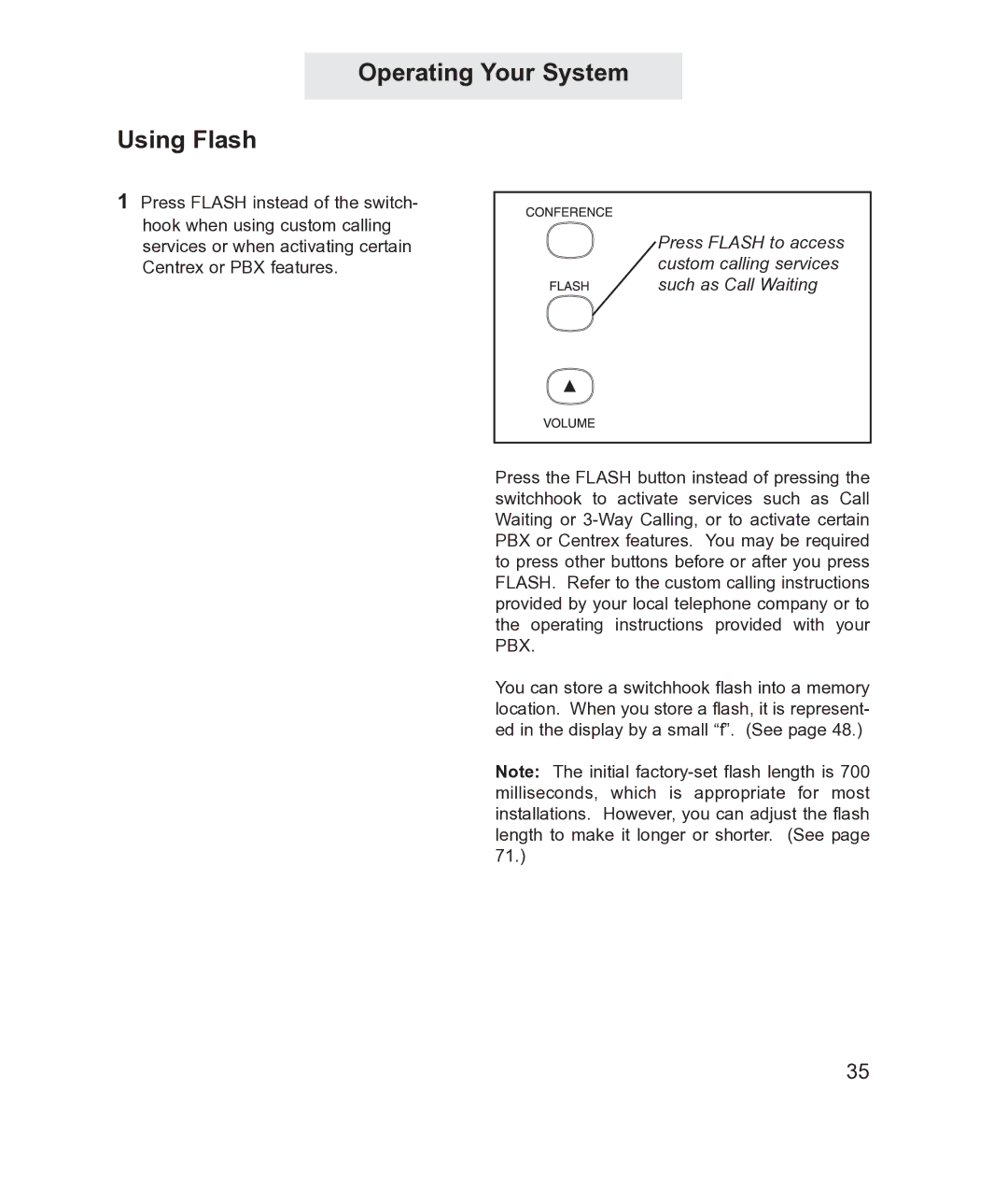 TMC ET4300 manual Operating Your System Using Flash 