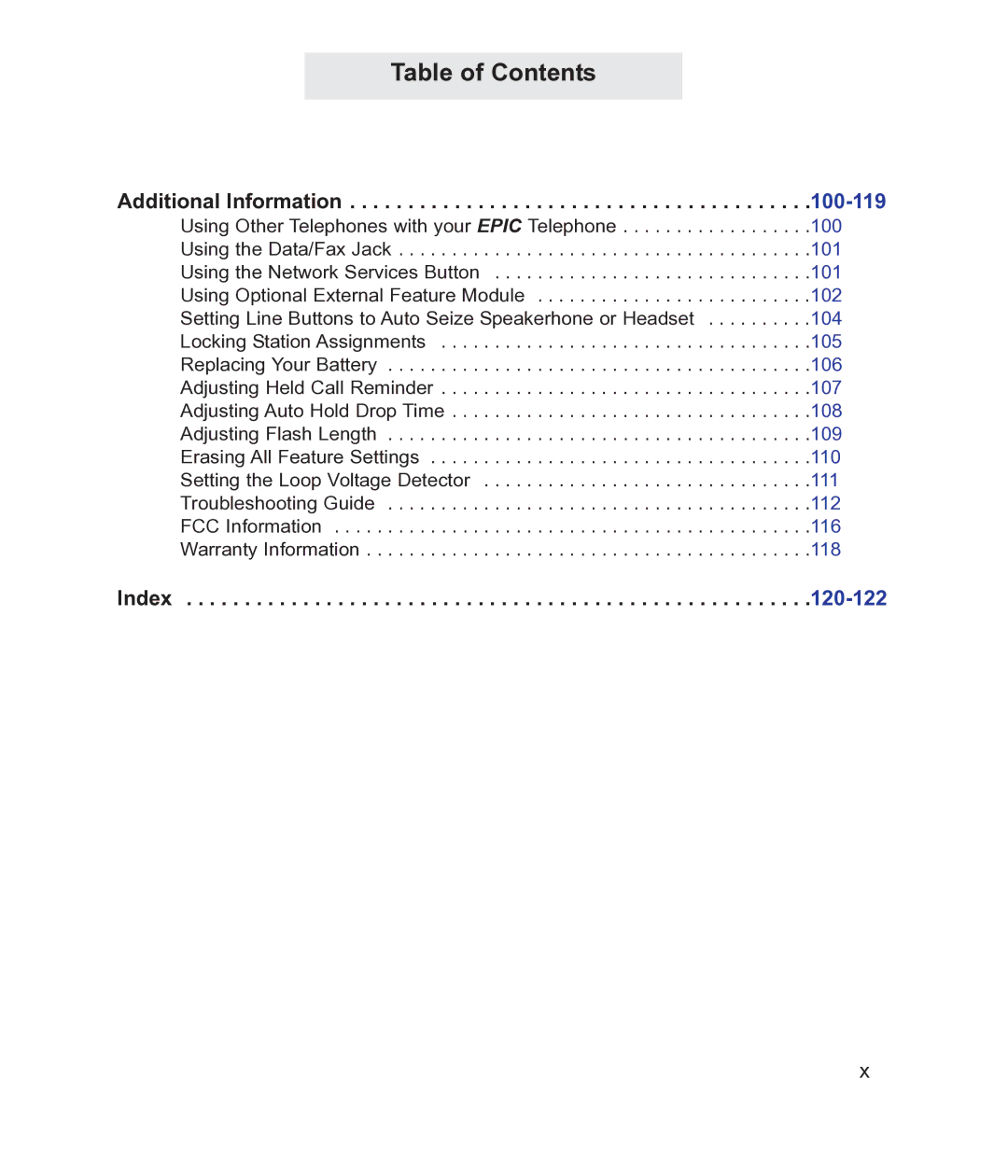 TMC EV4500 manual Additional Information, Index 