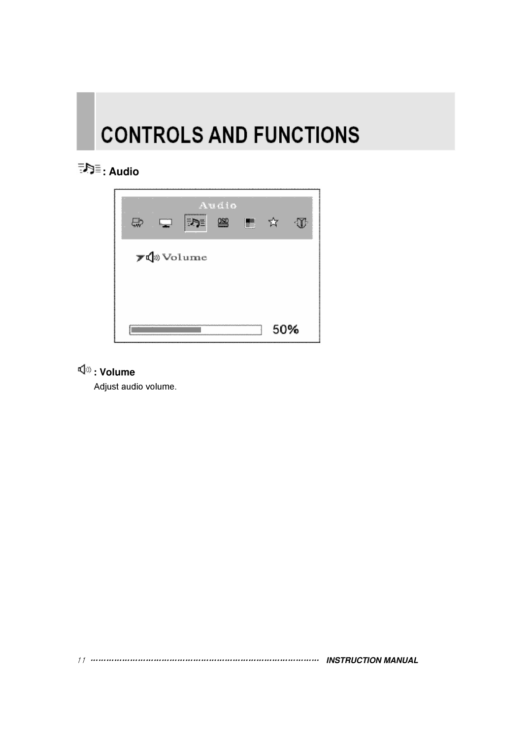 TOA Electronics 15RTV instruction manual Audio 