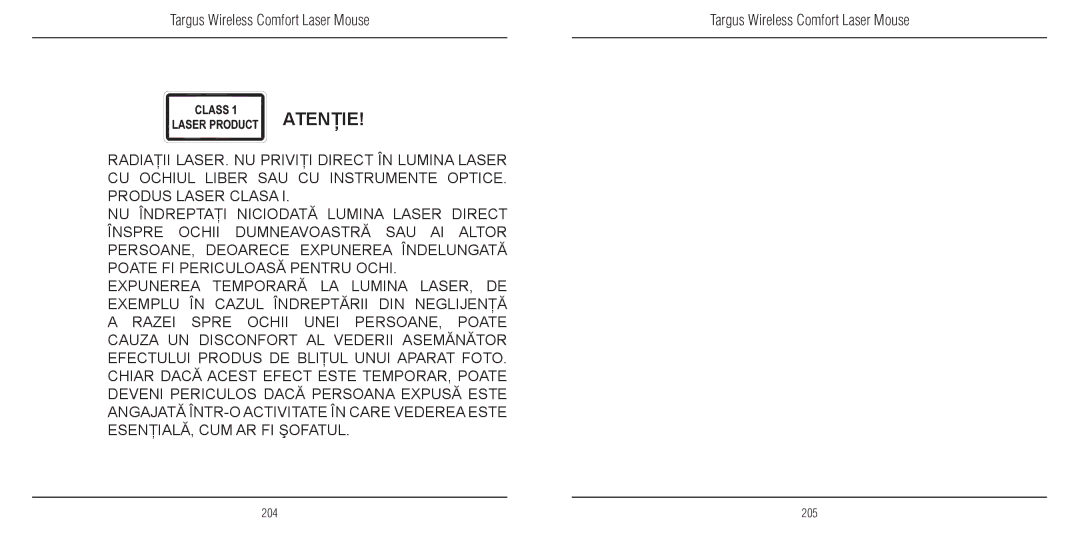 TOA Electronics 410-1689-203A/AMW51EU manual Atenţie 