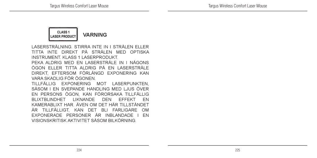 TOA Electronics 410-1689-203A/AMW51EU manual Varning 