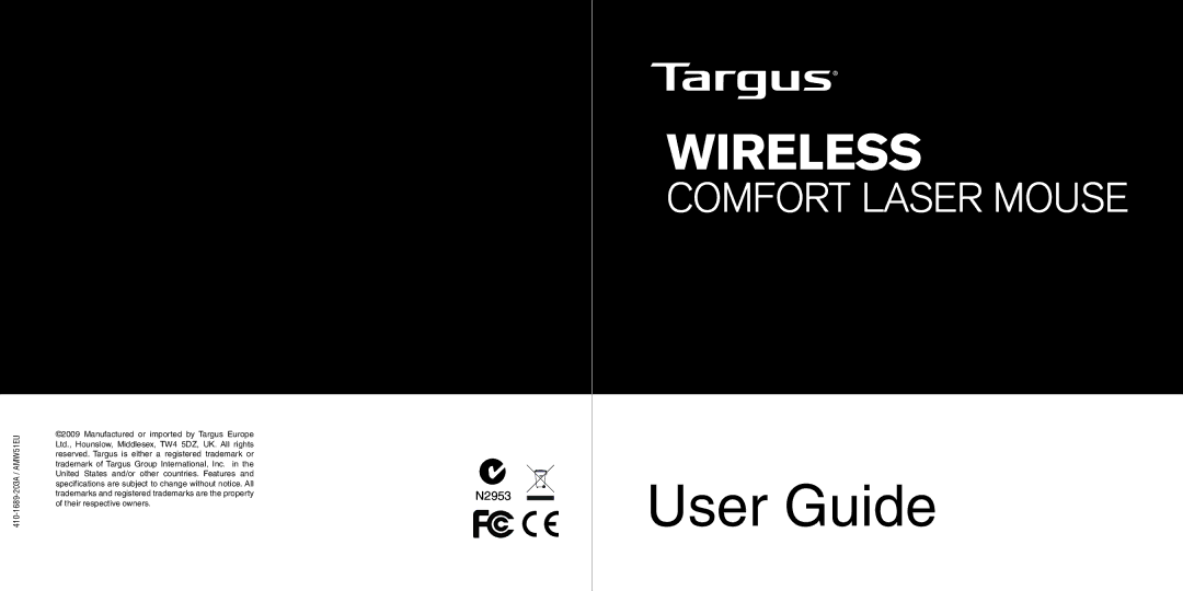 TOA Electronics 410-1689-203A/AMW51EU manual User Guide 