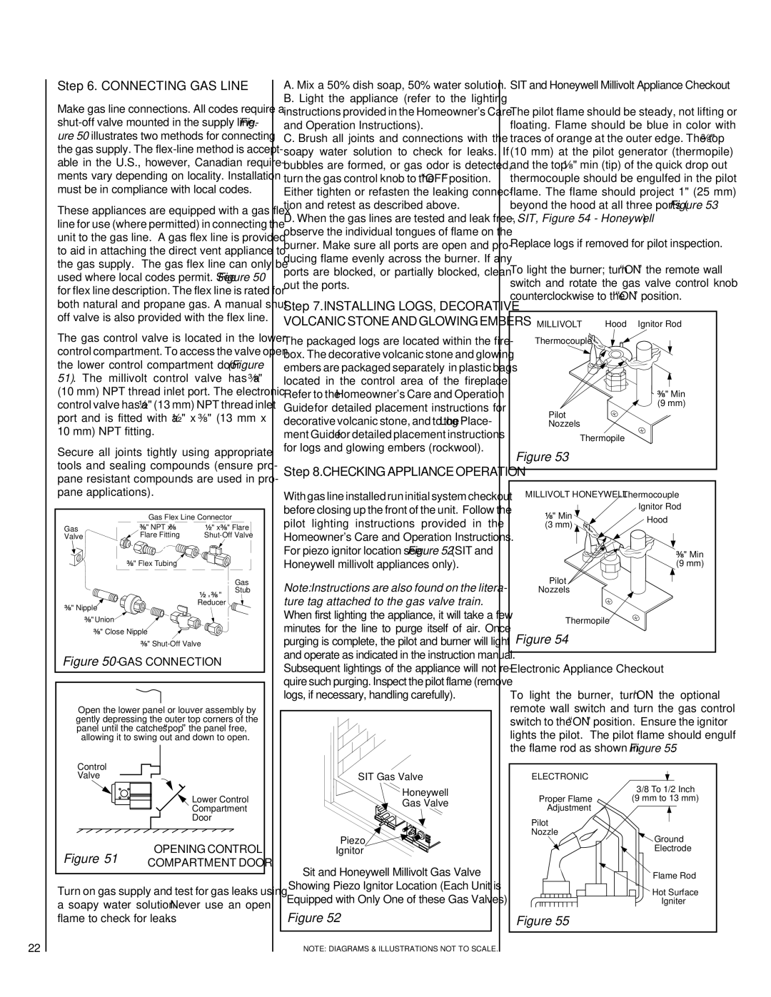 TOA Electronics 600 installation instructions Connecting GAS Line 