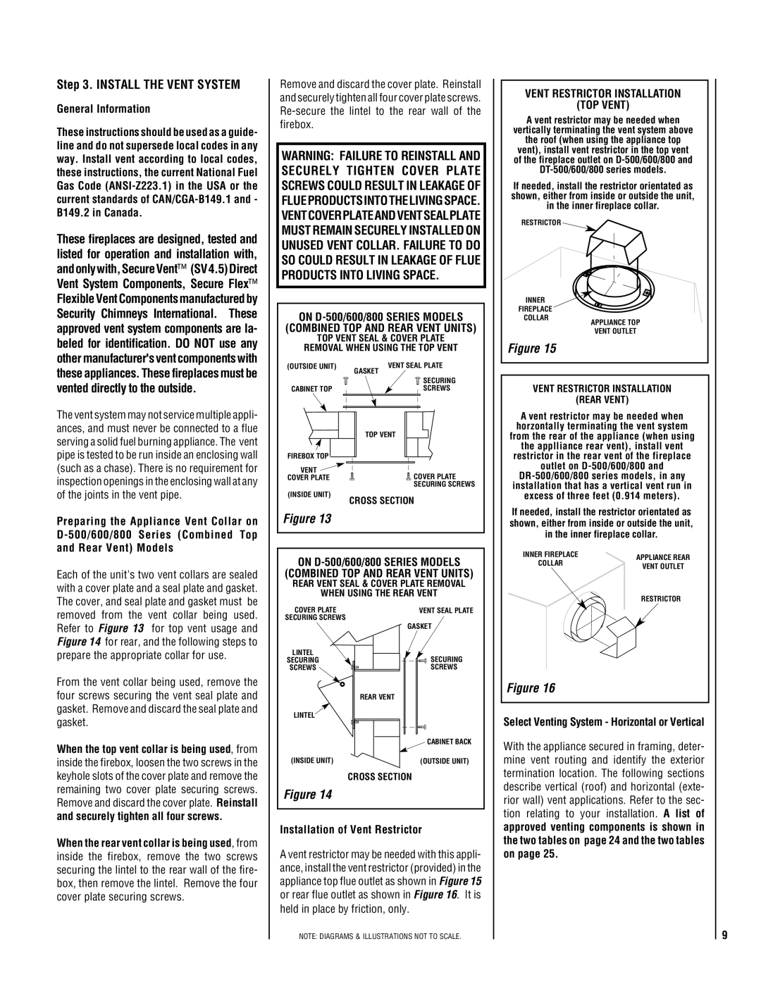 TOA Electronics 600 installation instructions Install the Vent System, Combined TOP and Rear Vent Units 