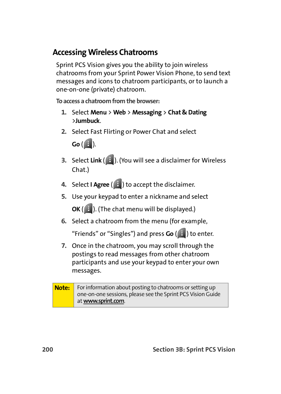 TOA Electronics A920 manual Accessing Wireless Chatrooms, To access a chatroom from the browser, 200 