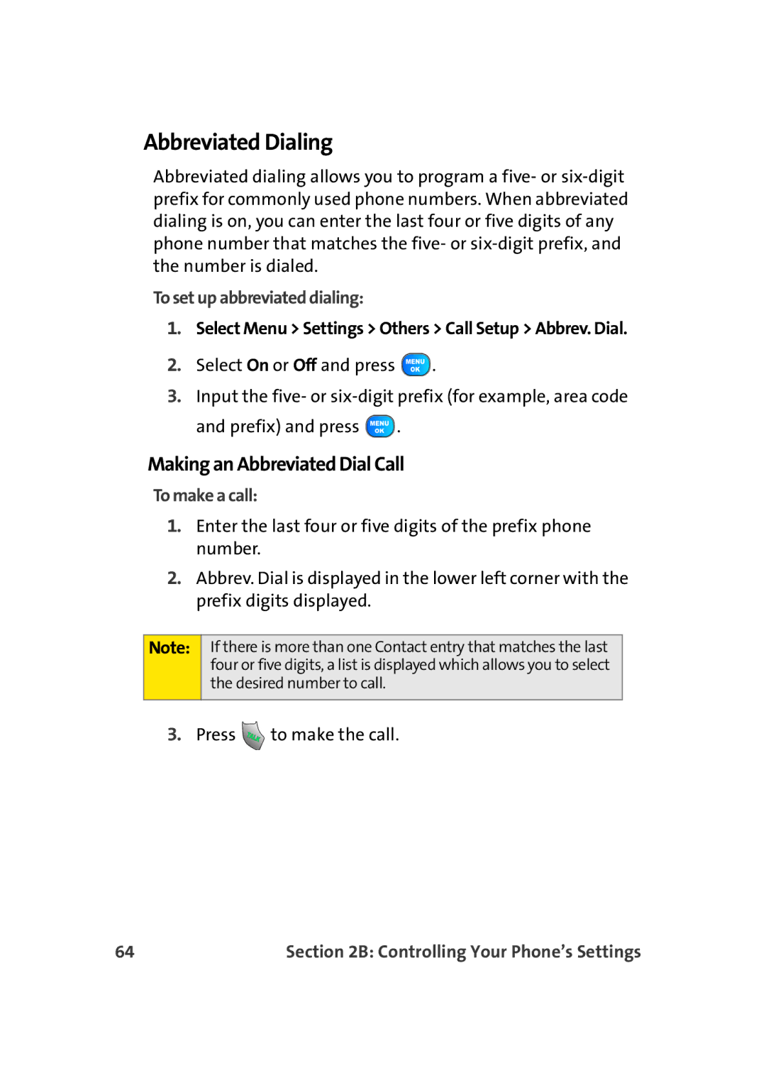 TOA Electronics A920 Abbreviated Dialing, Making an Abbreviated Dial Call, To set up abbreviated dialing, To make a call 