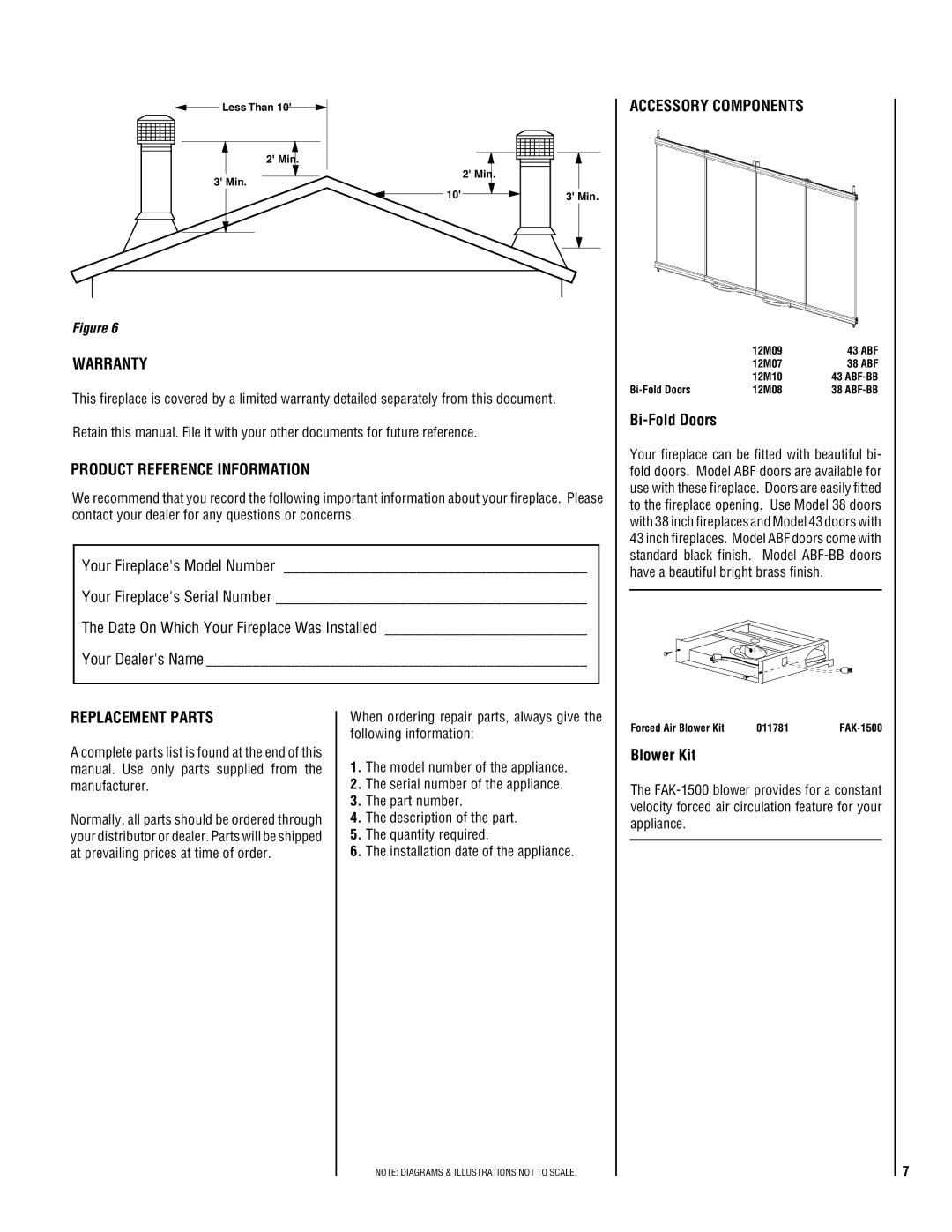 TOA Electronics BCF-3885 manual Accessory Components, Warranty, Product Reference Information, Replacement Parts 