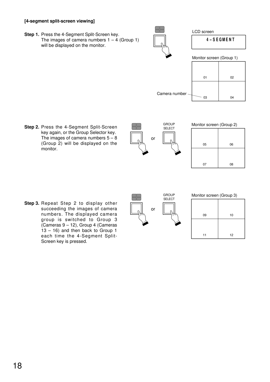 TOA Electronics C-RM500 operating instructions E G M E N T 