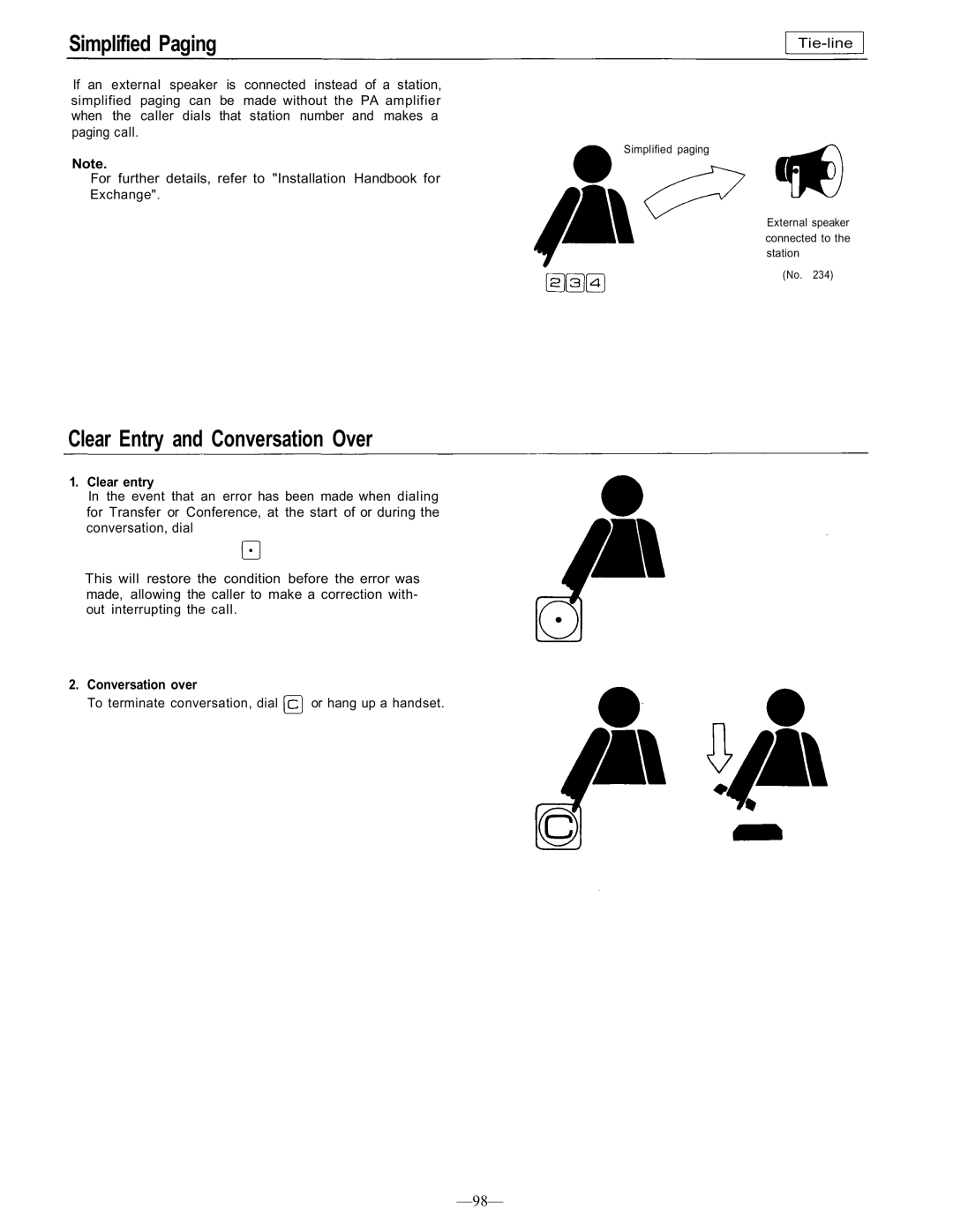 TOA Electronics CP-66 Simplified Paging, If an external speaker is connected instead of a station, Conversation over 