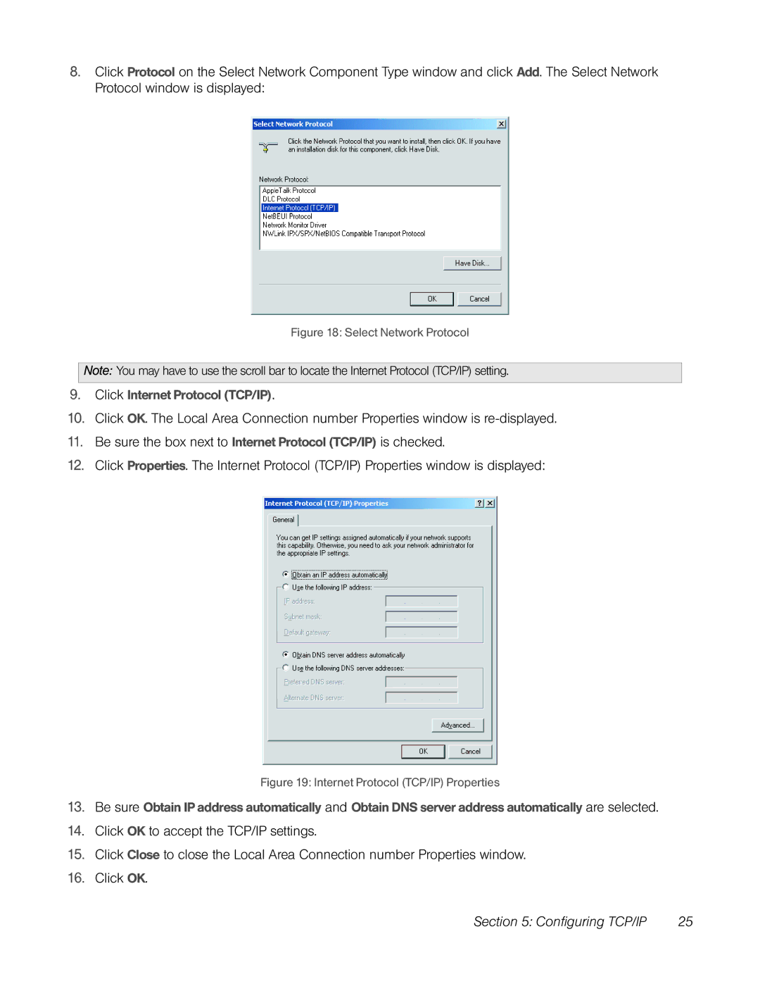 TOA Electronics CPEI 25150 manual Click Internet Protocol TCP/IP 