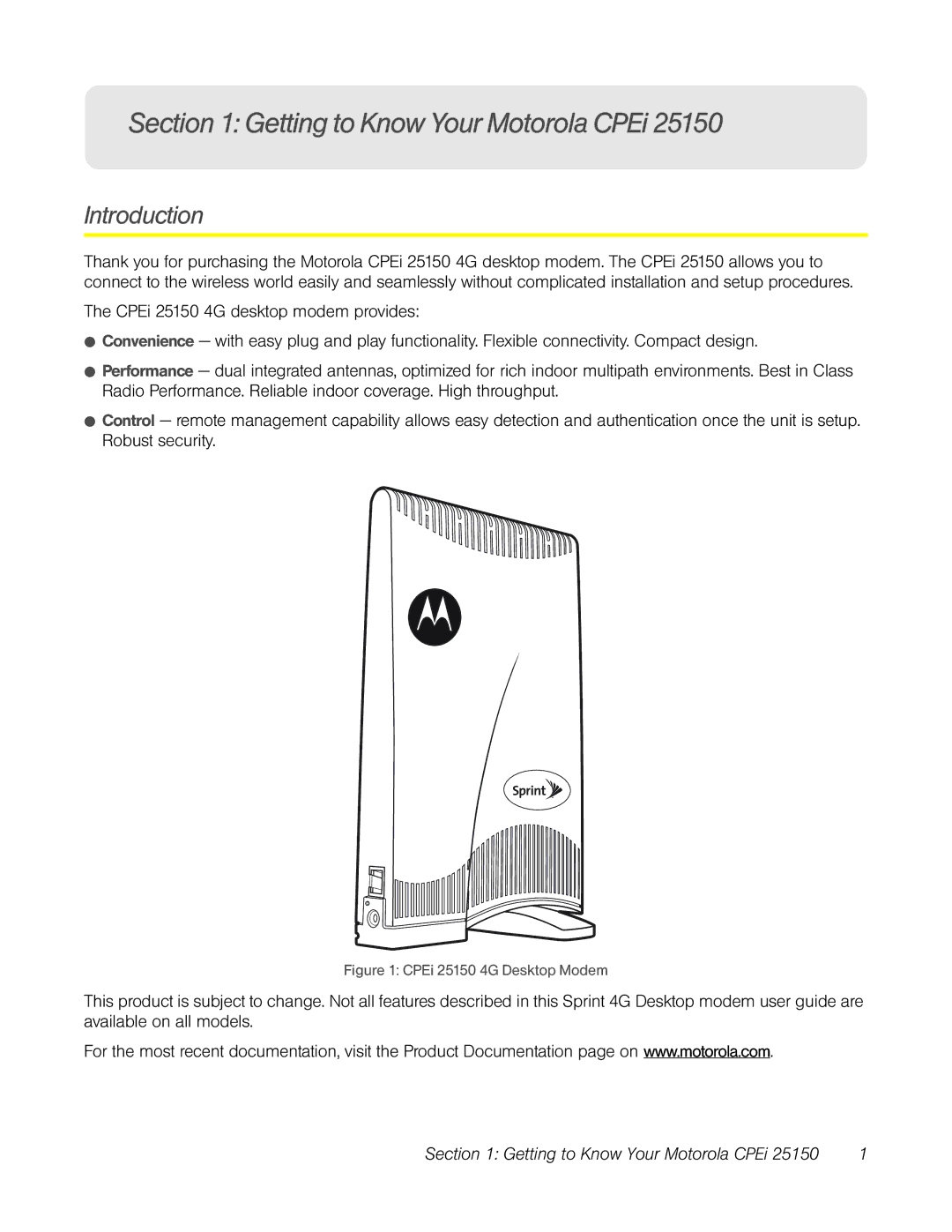 TOA Electronics CPEI 25150 manual Getting to Know Your Motorola CPEi, Introduction 