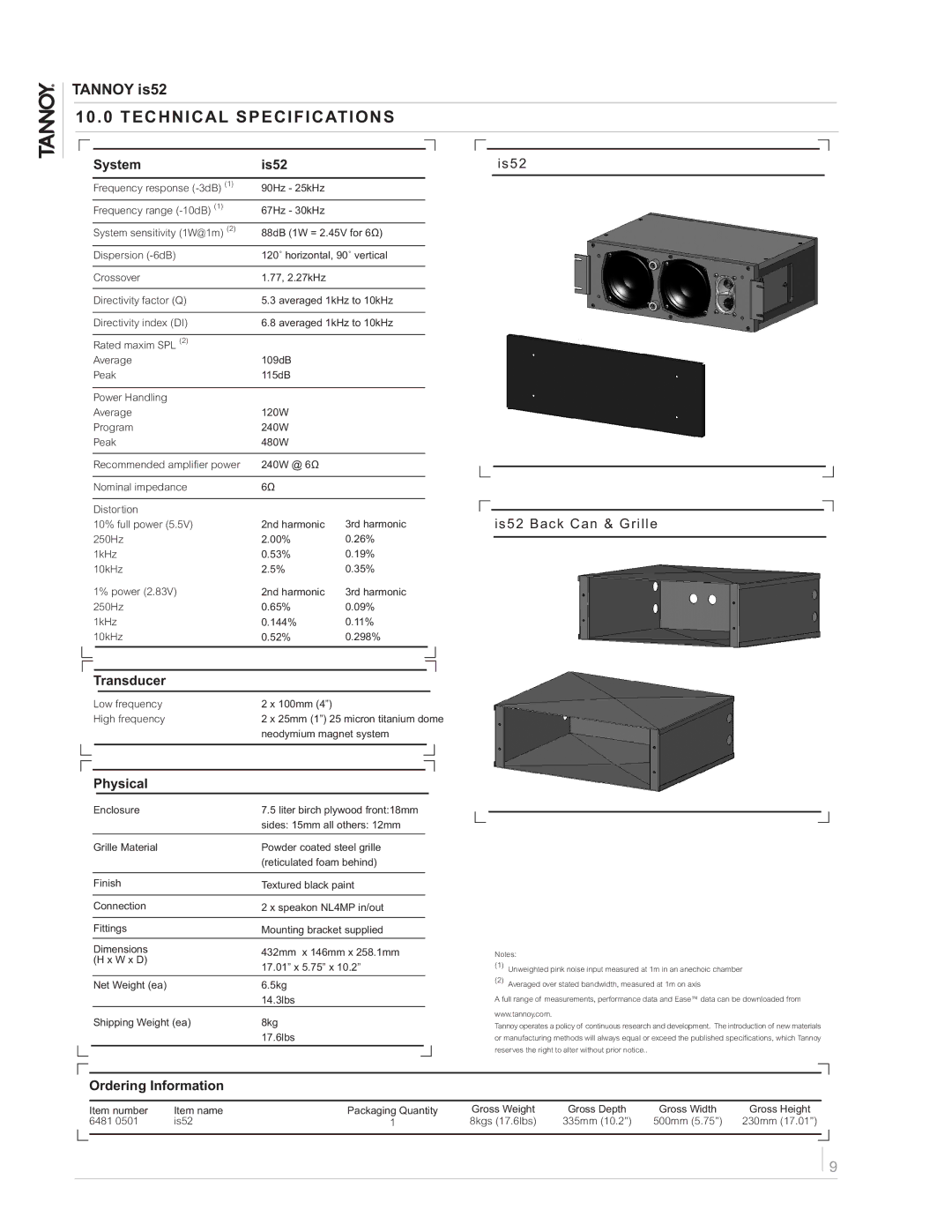 TOA Electronics IS52 owner manual Technical Specifications, System Is52 