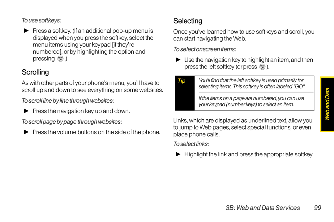 TOA Electronics LG LX290 manual Scrolling, Selecting 