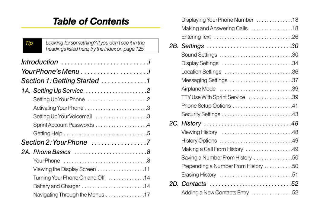 TOA Electronics LG LX290 manual Table of Contents 