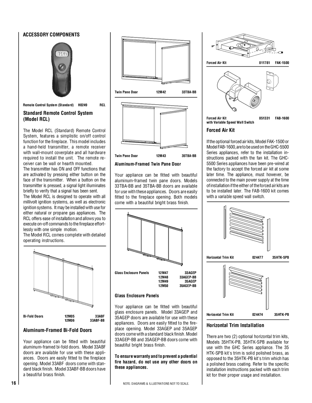 TOA Electronics P0055-DRG Accessory Components, Standard Remote Control System Model RCL, Aluminum-Framed Bi-Fold Doors 