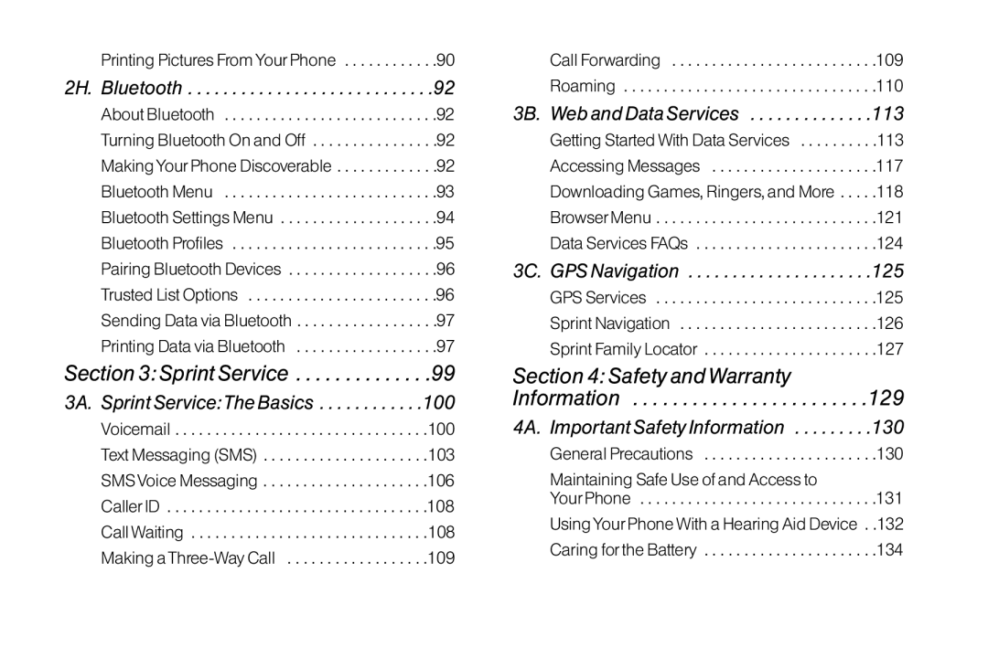 TOA Electronics SCP2700KBL, SCP-2700 manual 3B. Web and Data Services, 113, 117, 118, 121, 124 