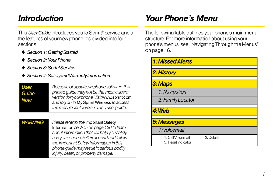 TOA Electronics SCP2700KBL, SCP-2700 manual Introduction Your Phone’s Menu 