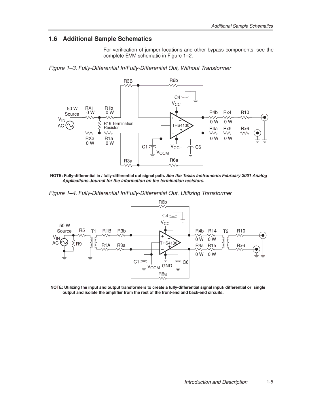 TOA Electronics THS4130 manual Additional Sample Schematics 