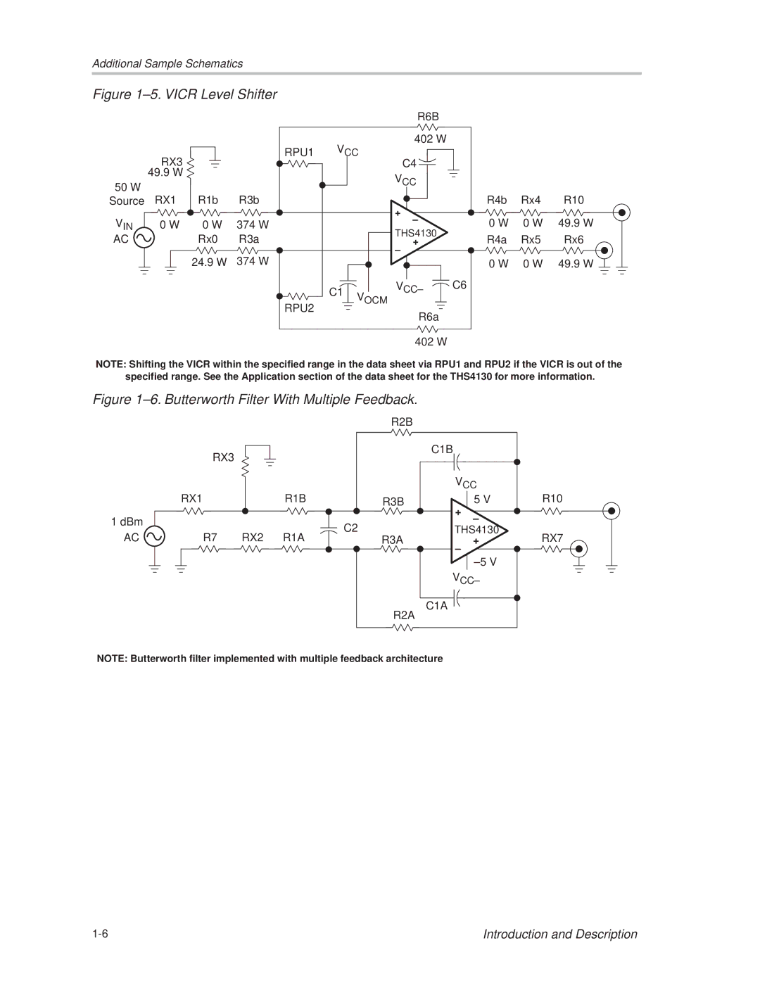 TOA Electronics THS4130 manual ±5. Vicr Level Shifter 