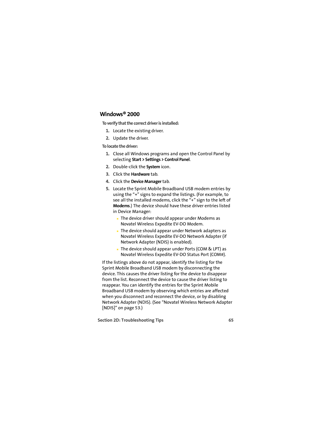 TOA Electronics U720 manual Windows, To verify that the correct driver is installed, To locate the driver 