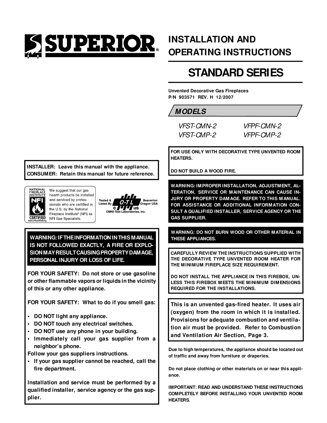 TOA Electronics VFST-CMN-2 dimensions Consumer Retain this manual for future reference 