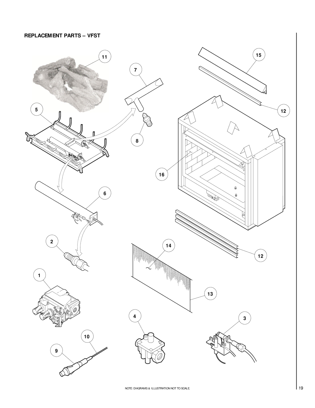 TOA Electronics VFST-CMN-2 dimensions Replacement Parts Vfst 