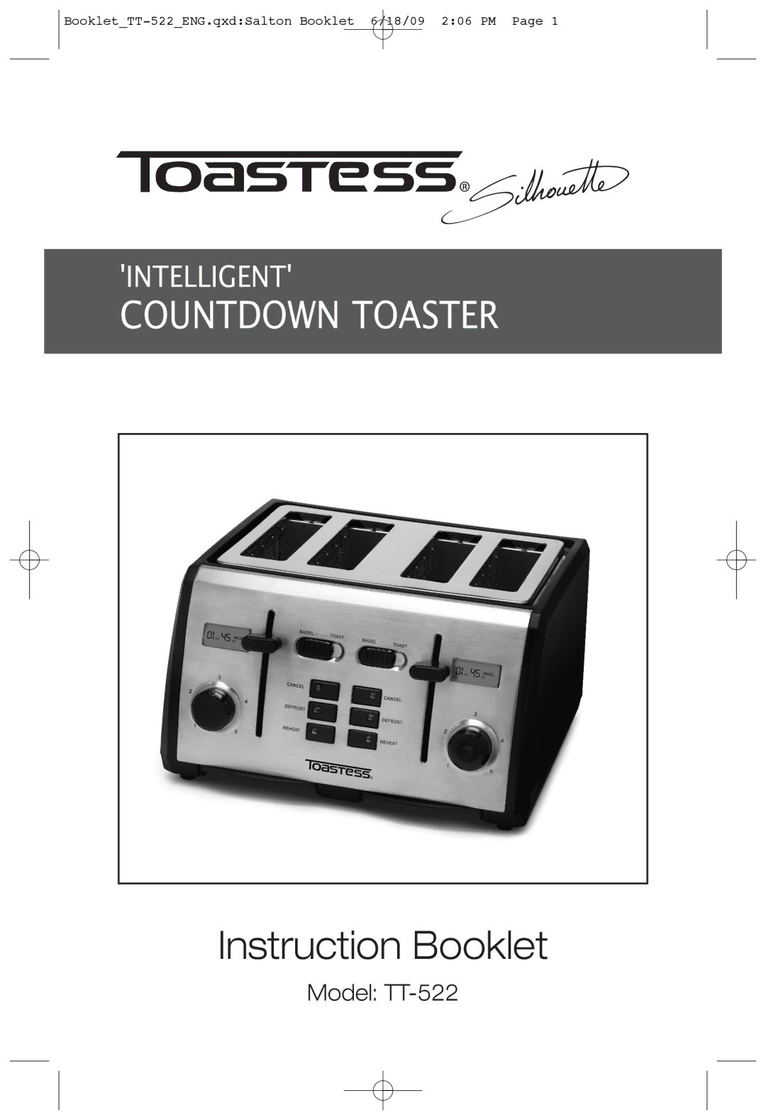 Toastess tt-522 manual Instruction Booklet 