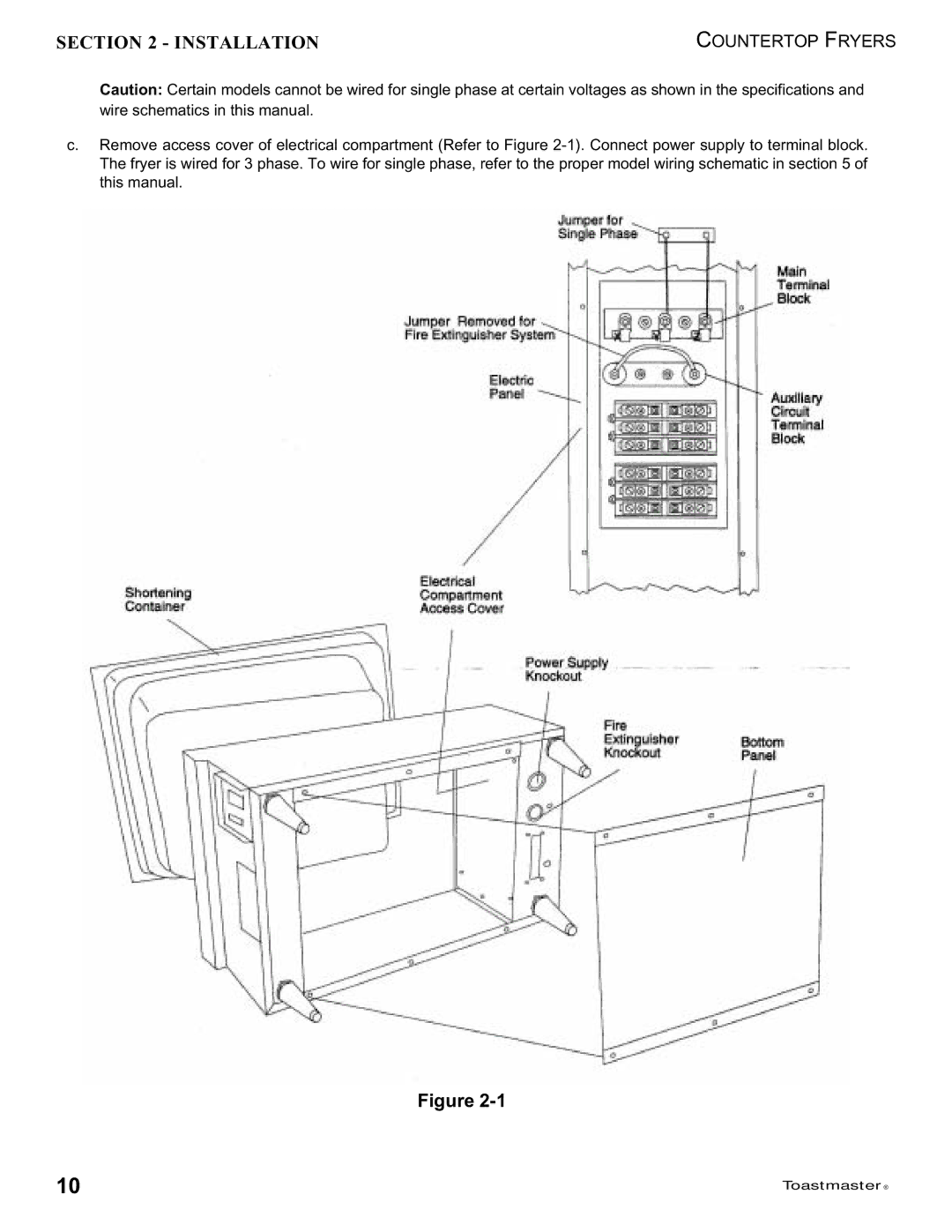 Toastmaster 1427, 1439 manual Installation 