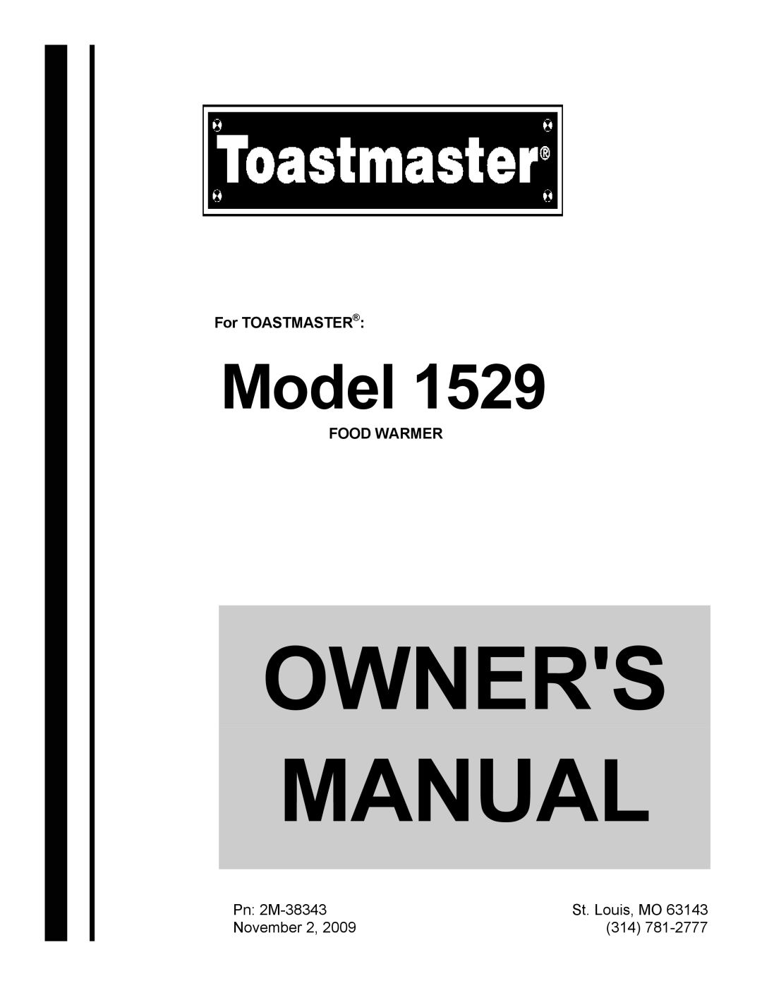 Toastmaster 1529 owner manual Model 