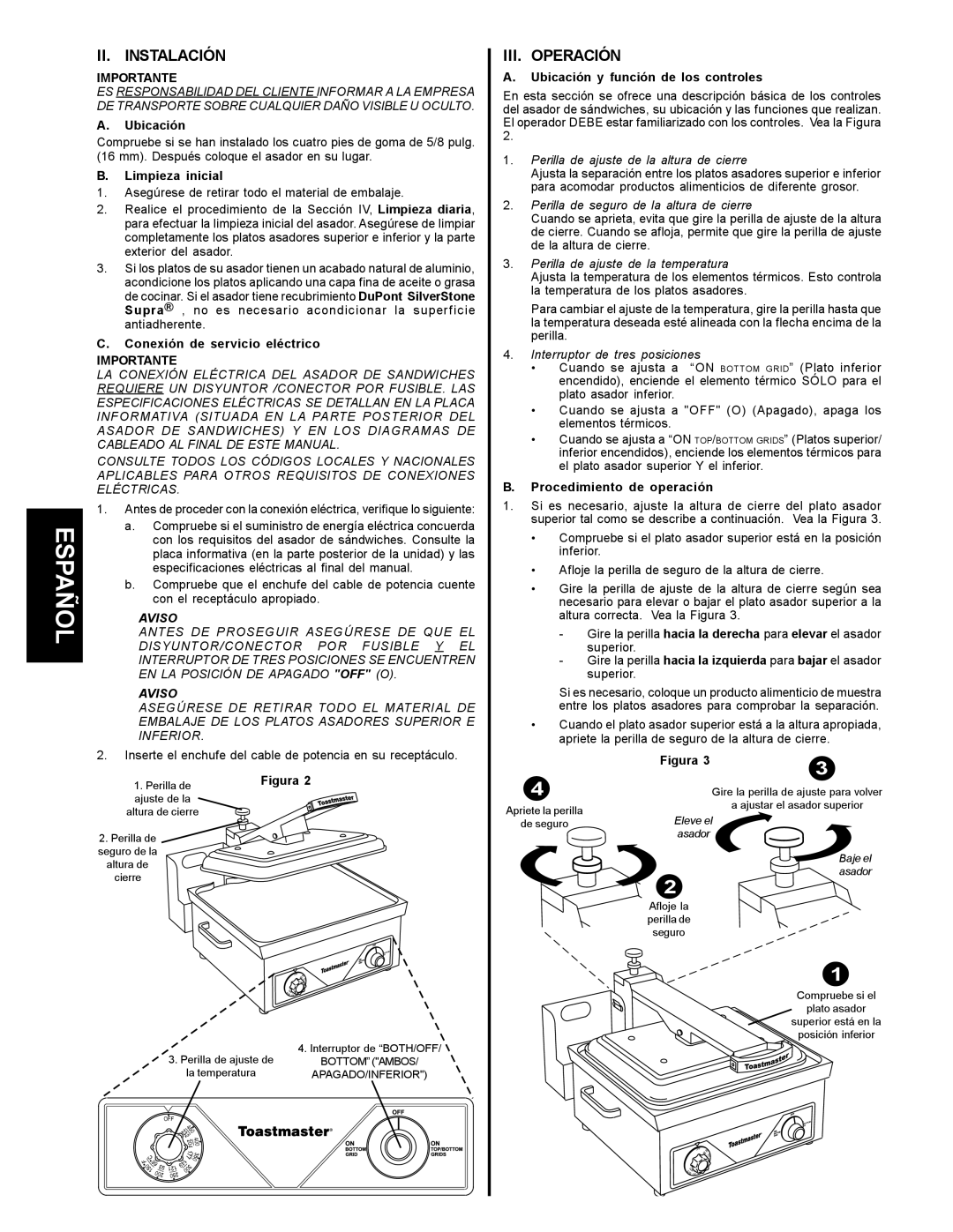 Toastmaster A710LP, A710UP, A710S, A710P manual   ,  ,  