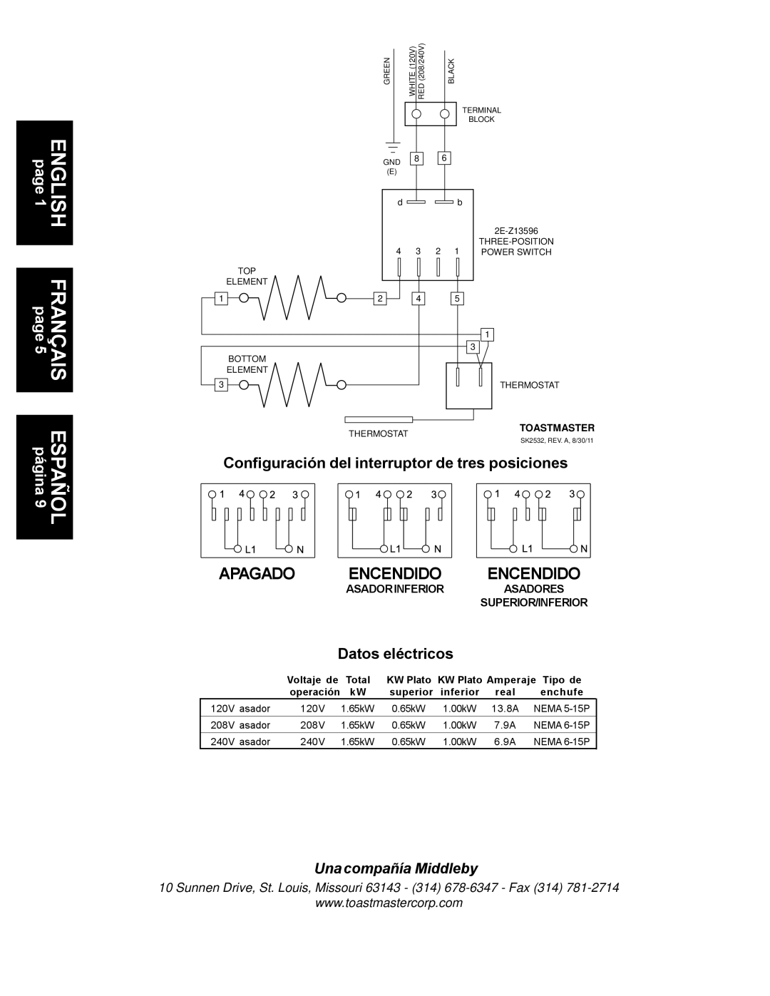 Toastmaster A710LP, A710UP, A710S, A710P manual ,   ,   