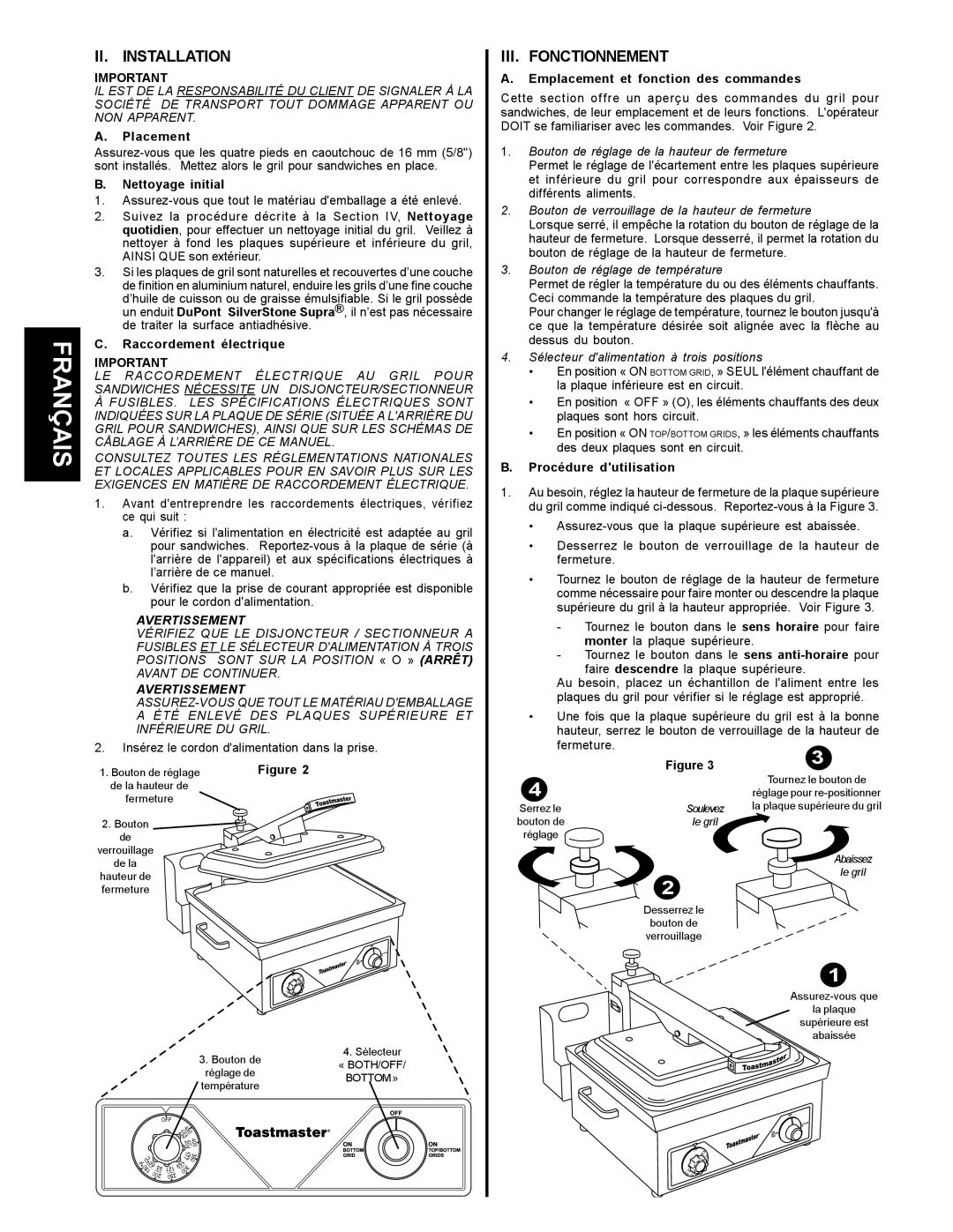 Toastmaster A710UP, A710LP, A710S, A710P manual    ,   ,  +.!*0 8 0.&-1,  ,    